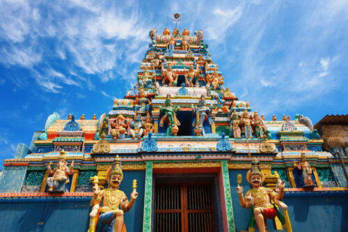 A traditional Hindu temple in Galle road 8000, Colombo, Sri Lanka