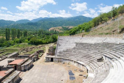 The Ancient Theatre among the Roman ruins of Heraclea Lyncestis in Bitola, Republic of Macedonia