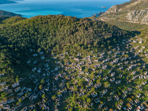 Fethiye Kayakoy sunrise view