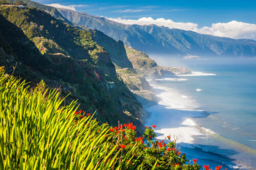 northern coast near Boaventura, Madeira island, Portugal