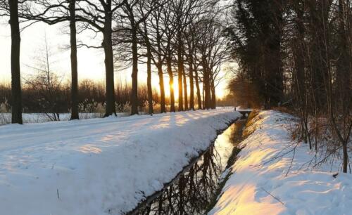 Vliersche Veld Kieftendijk in de winter